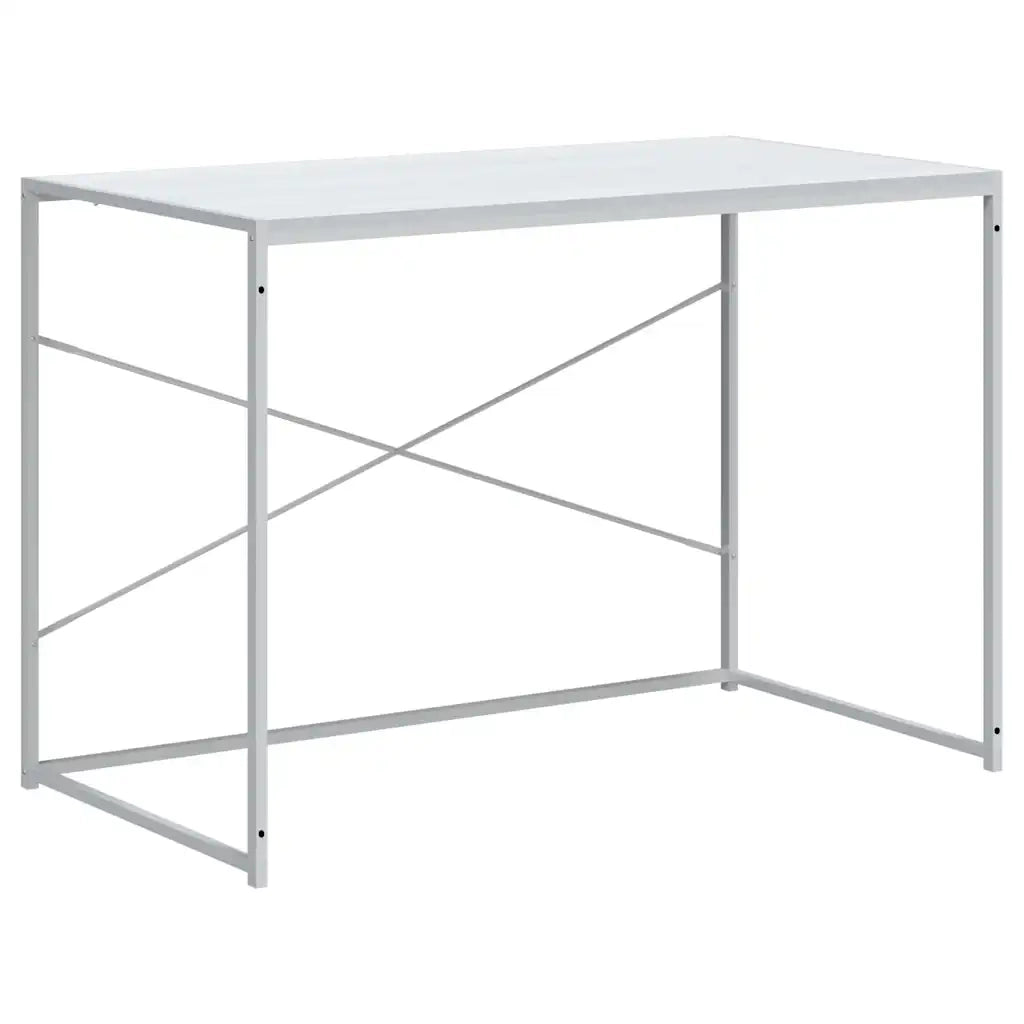 Scrivania | Tavolo da Ufficio per Computer Bianca 110x60x70 cm in Truciolato