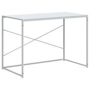 Scrivania | Tavolo da Ufficio per Computer Bianca 110x60x70 cm in Truciolato