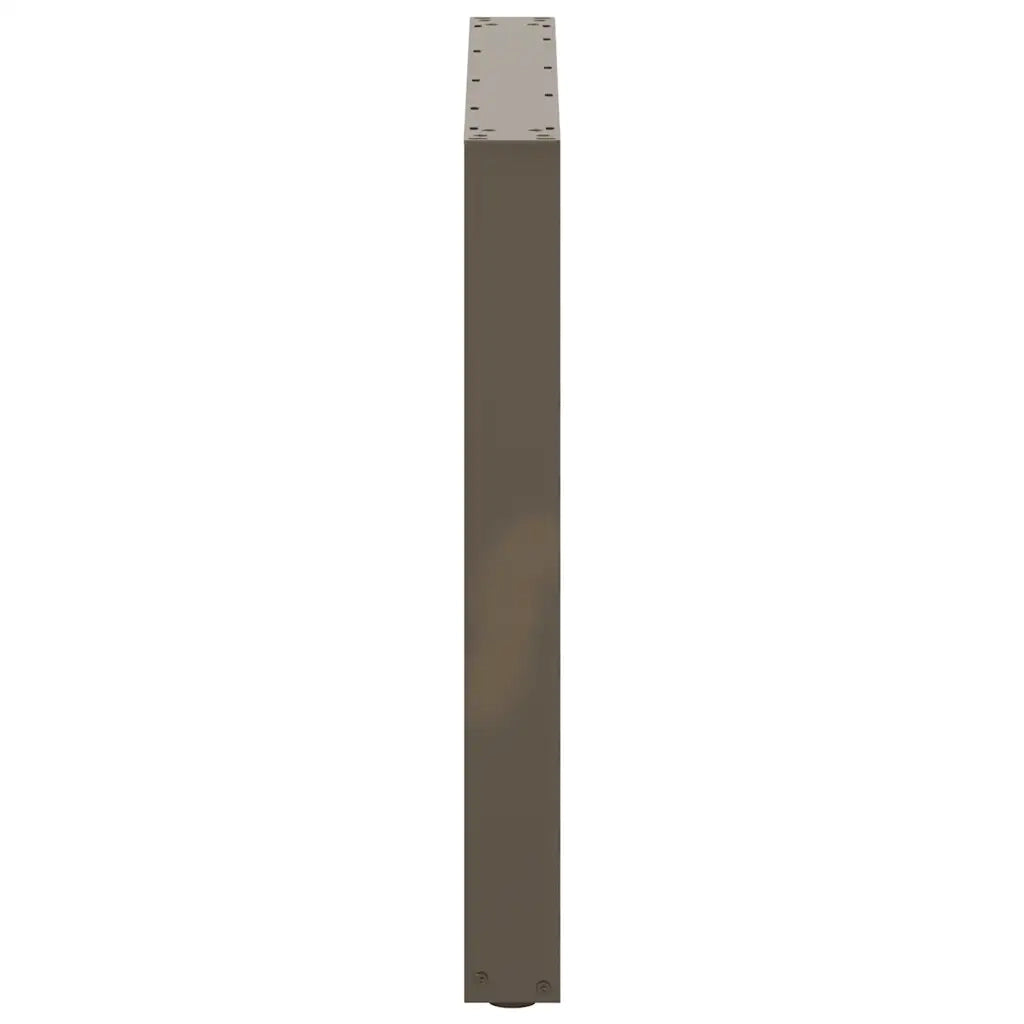Gambe per tavolo da pranzo a forma di U 3 pz in acciaio naturale 80x(72-73) cm 4013207