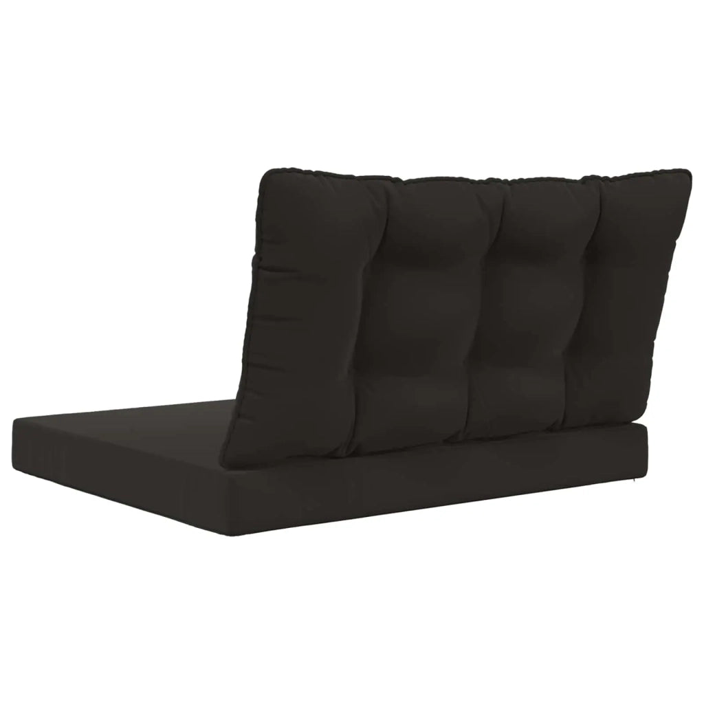 Cuscino per divano da esterno 2 pcs Nero Poliestere