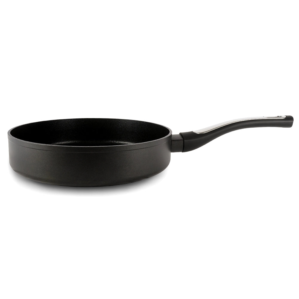 Padella Elegance Black 28 cm doppio fondo acciaio inox, manico Soft touch
