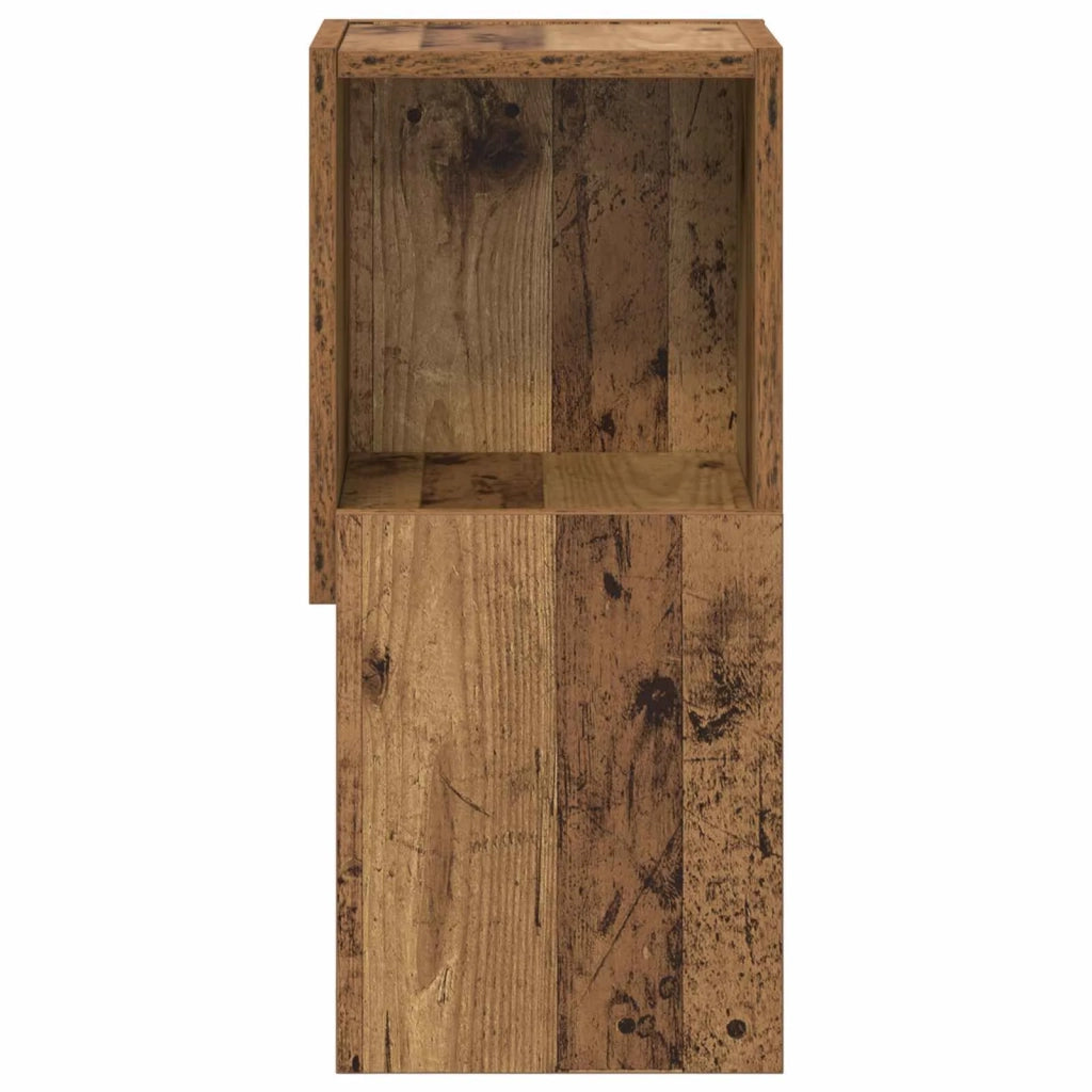 Mobile angolare Legno vecchio 25,5x25x55cm Legno multistrato 889827