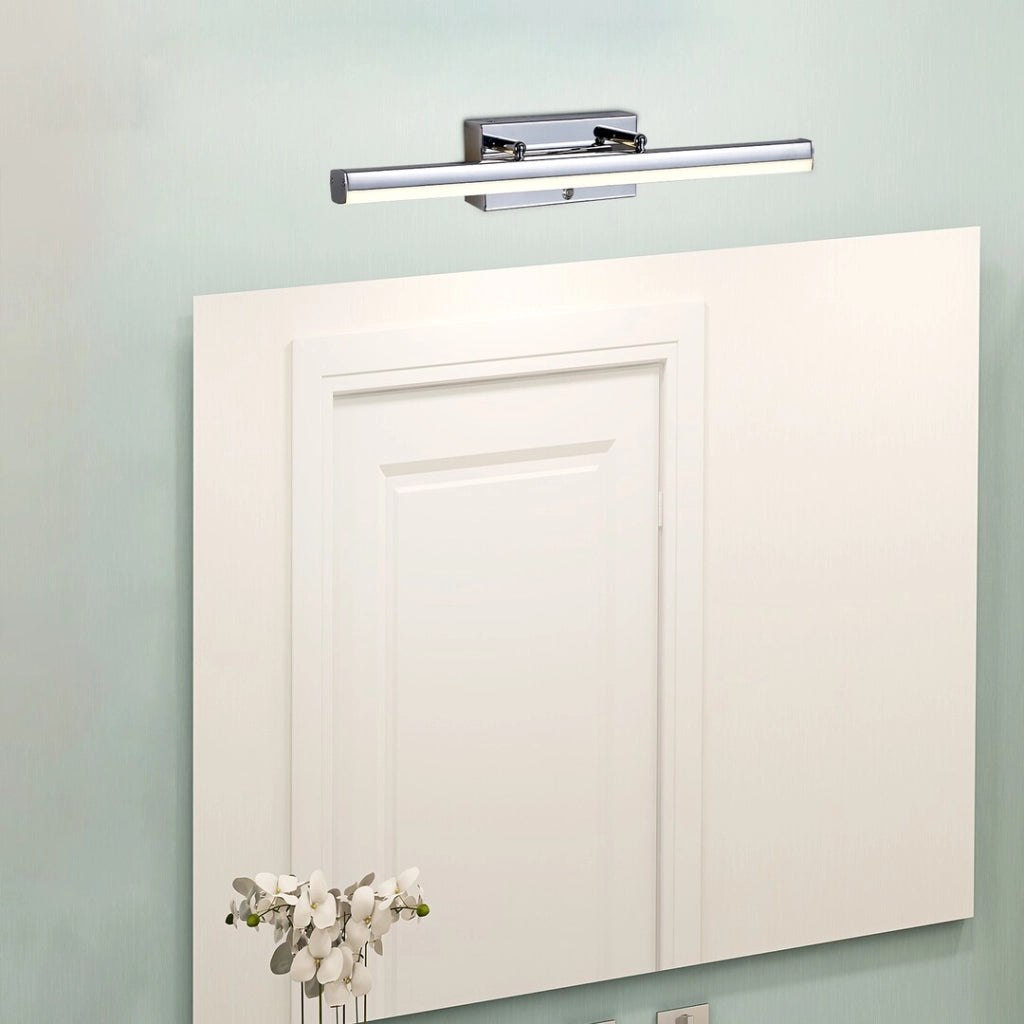 Applique bagno LED 13W CCT dimmer IP44 cromo Turgon