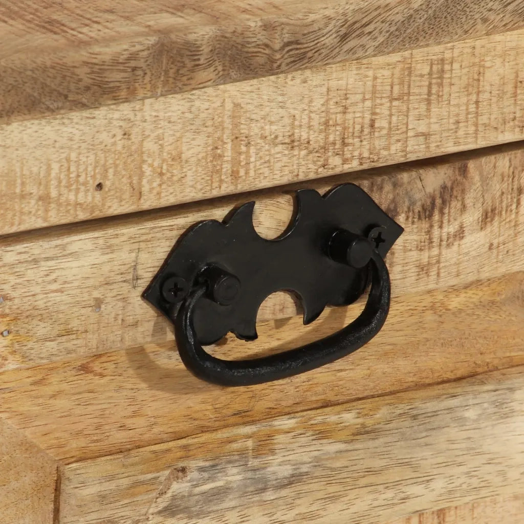 Panca con Scarpiera 85x40x45 cm in Legno Massello di Mango 337827