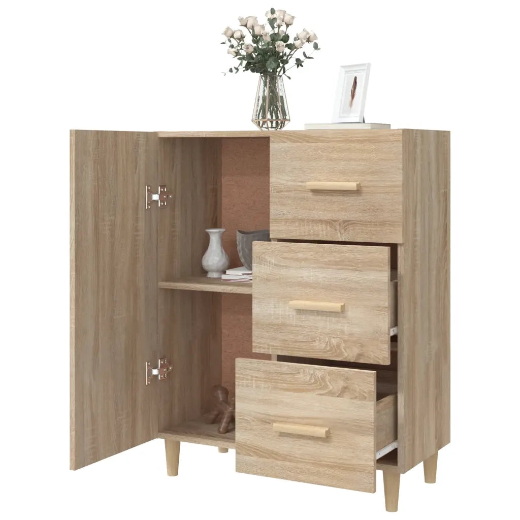 Credenza Rovere Sonoma 69,5x34x90 cm in Legno Multistrato 812171