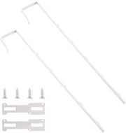 Set di supporti per specchio per porta - Porta specchio con supporto - Hanger per specchio - Appoggi specchio - Regolabile in altezza - Copertura protettiva - Specchio per porta