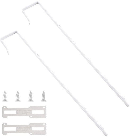 Set di supporti per specchio per porta - Porta specchio con supporto - Hanger per specchio - Appoggi specchio - Regolabile in altezza - Copertura protettiva - Specchio per porta