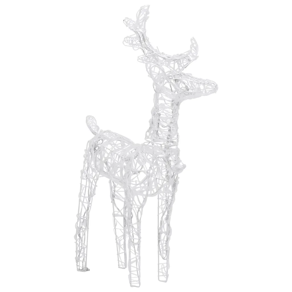 Decorazione Natalizia Renne e Slitta 320 LED Acrilico 3100424