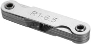 Misuratore di Raggio con Concavità in Acciaio Inossidabile - Misuratore di Raggio R0-100mm - Duraturo - Resistente ai Colpi - Etichette Chiare