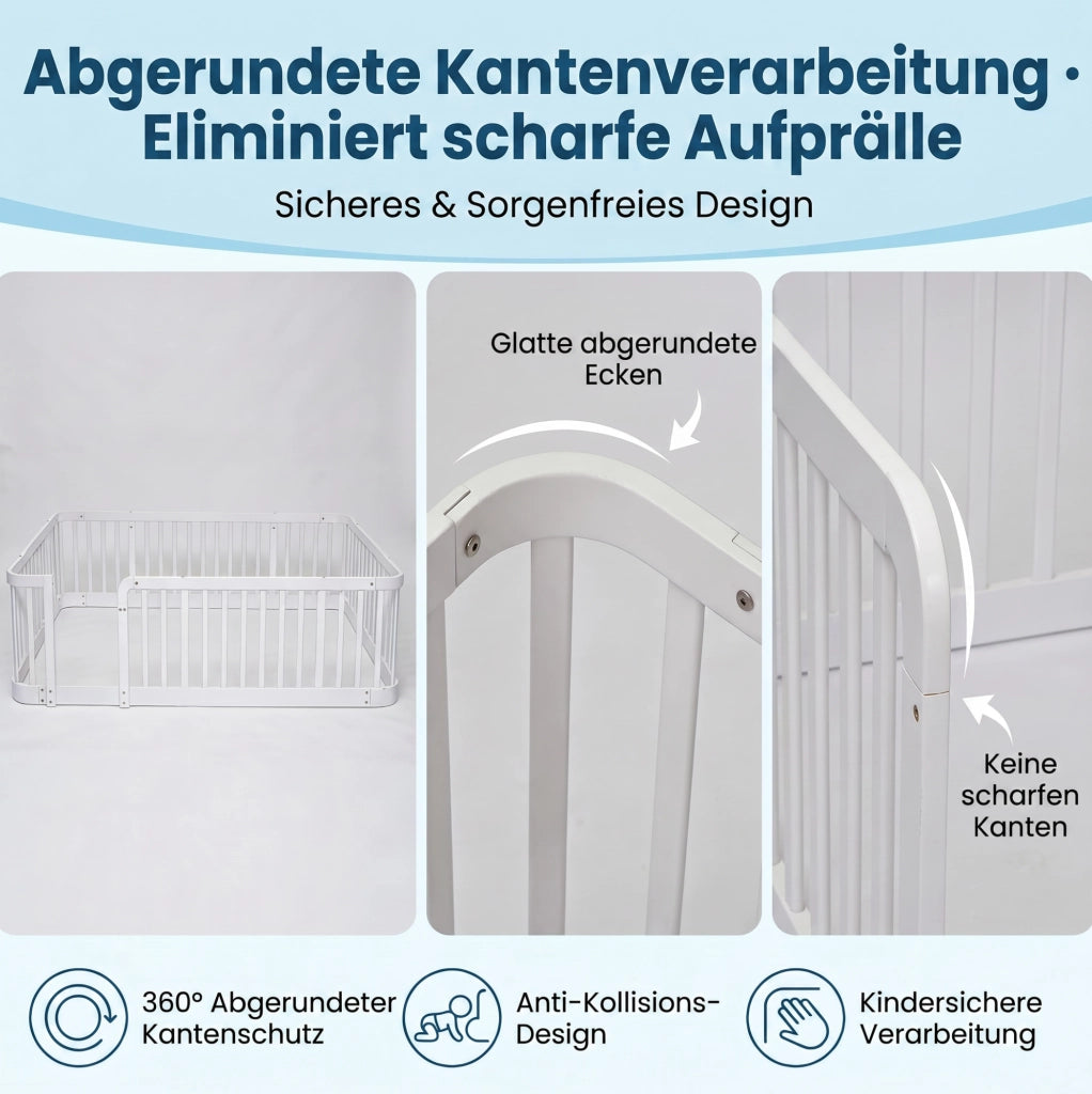 Recinto modulare per bambini 140×200 cm bianco