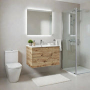 Base sospesa con cassetti cm 80 mod. TRIO - Rovere Oro