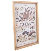 Quadro su stoffa stampata con telaio in legno 40x60x2h