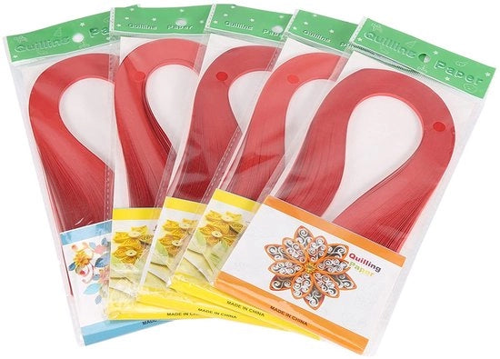 Kit di Quilling 600 Strisce - Origami Carta 3 mm - Arte Fai da Te con Carta - Ornamenti Decorativi - Attività Motorie Fini - Hobby Creativo - Strisce di Carta