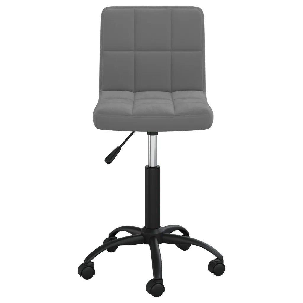 Sedia da Ufficio Girevole Grigio Scuro in Velluto cod mxl 23866