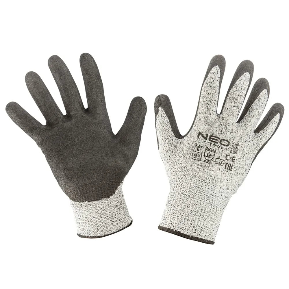 Topex 97-610-9 guanti da lavoro antitaglio in nitrile 4x43d misu