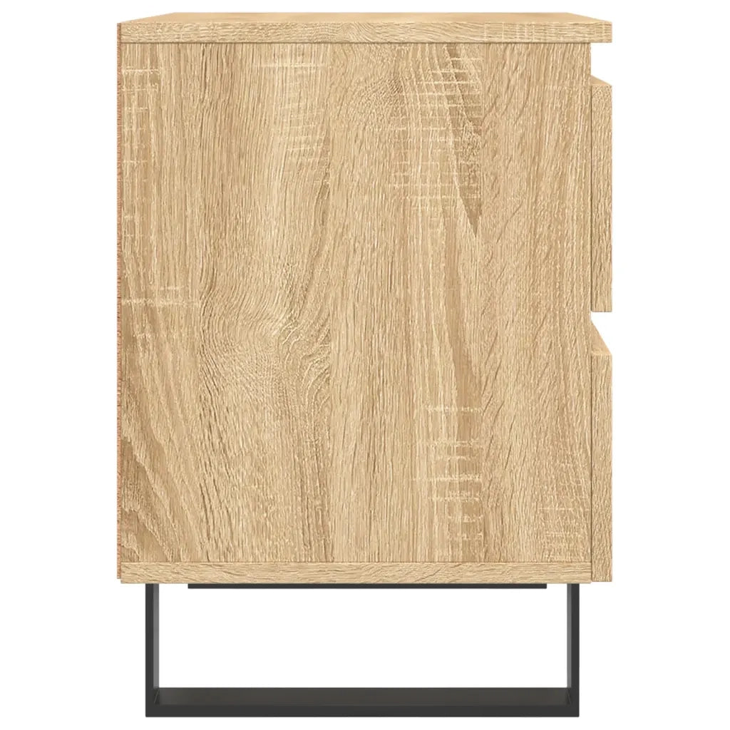 Comodino-Tavolino da notte Rovere Sonoma 40x35x50 cm in Legno Multistrato 831784
