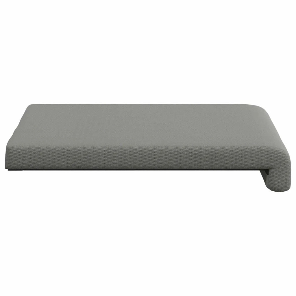 Cuscino per panchina 2 pcs Velvet testurizzato Grigio Scuro 42043083