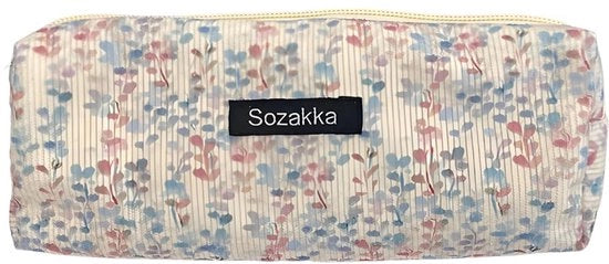 Etui in stile retro, realizzato in corduroy di alta qualità, leggero, può essere appeso, può essere utilizzato come etui, borsa cosmetica