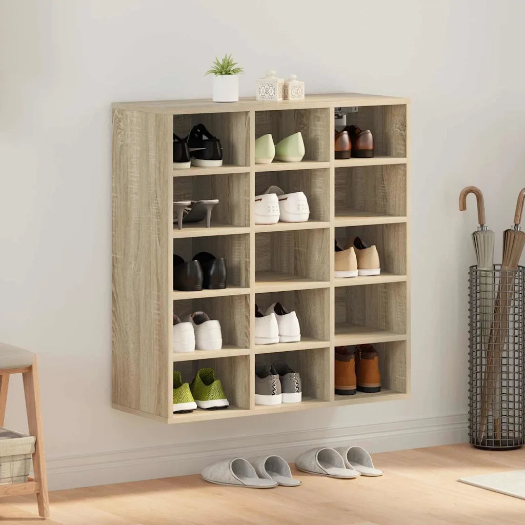 Mobile per scarpe-Scarpiera Rovere Sonoma 77,5 x 30 x 83,5 cm