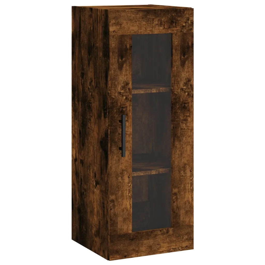 Credenza Rovere Fumo 34,5x34x180 cm in Legno Multistrato 3199390