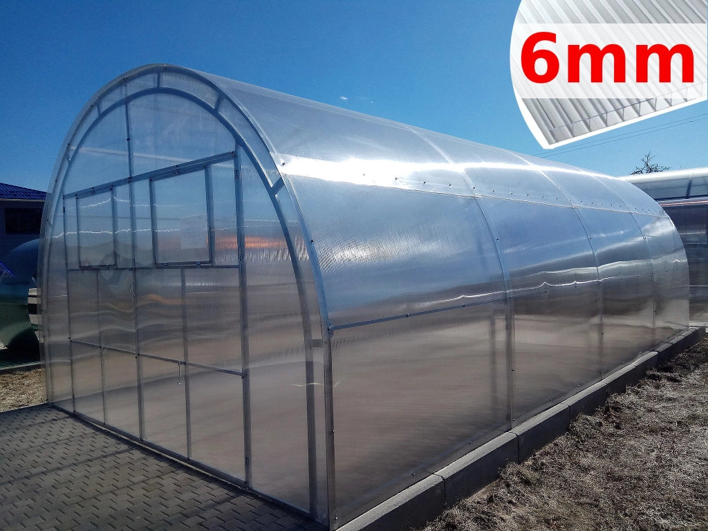 Serra Master 4x8m con copertura policarbonato alveolare 6mm