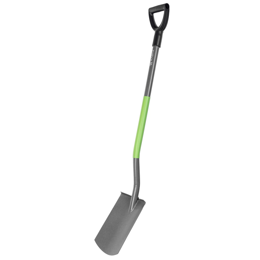 Pala dritta KADAX da giardino, 120 cm, in metallo, ergonomica e robusta.