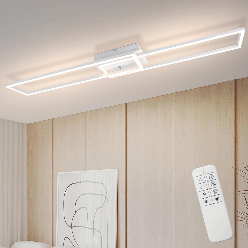 ZMH Lampada da soffitto plafoniera LED dimmerabile 36W moderna con telecomando per soggiorno