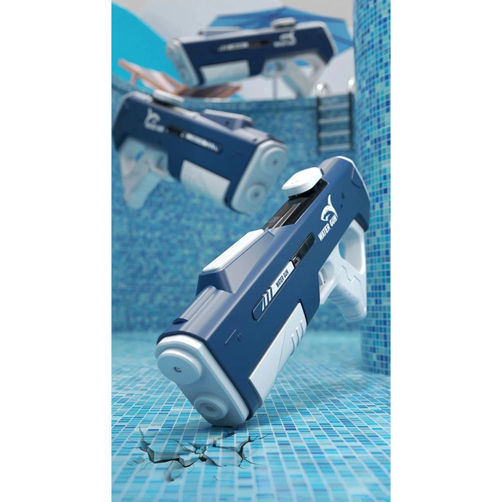 Trade Shop - Pistola Ad Acqua Elettrica Automatica Da 43cm Per Bambini Ad Alta Pressione Giocattolo -