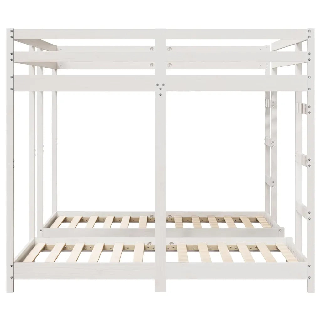 Struttura letto a castello triplo Bianco 160 x 200 cm