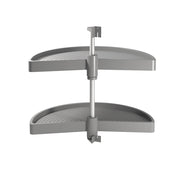 Cestello Girevole Ø75 cm per Mobile da Cucina 90 cm in Plastica Emuca Grigio