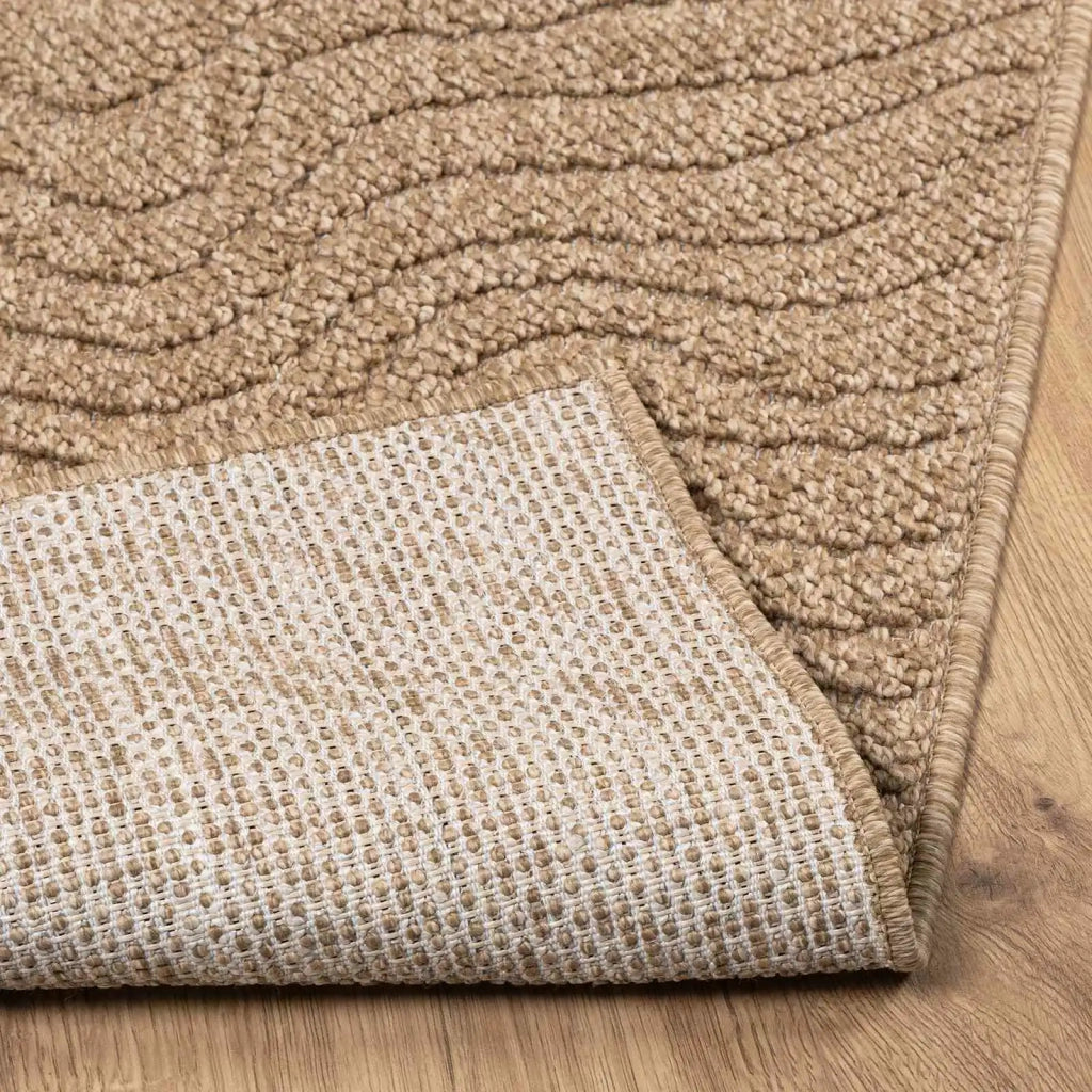 Tappeti per area Moiré AGIRA Naturale 280 x 200 cm Poliestere