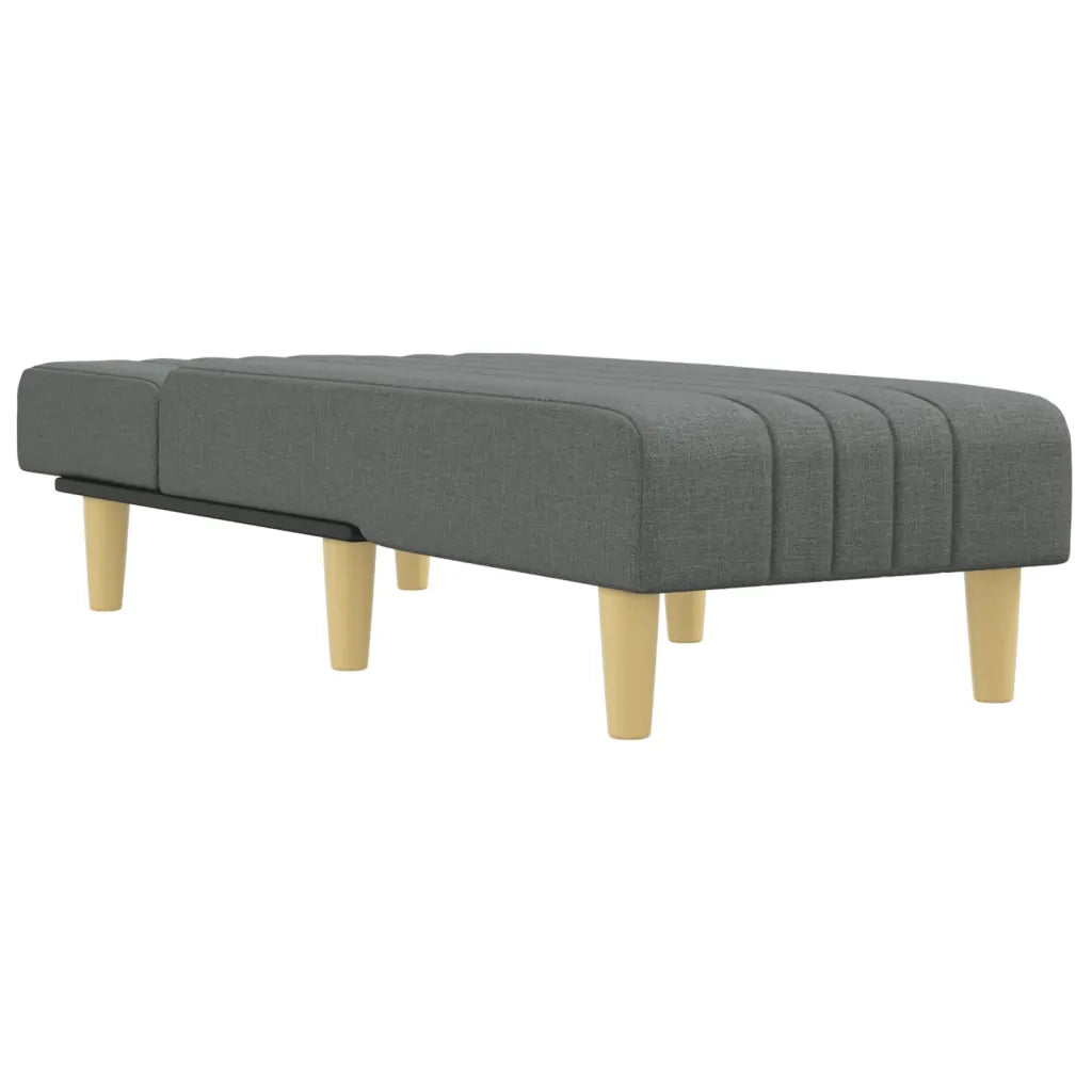 Chaise Longue in Tessuto Grigio Scurocod mxl 118602
