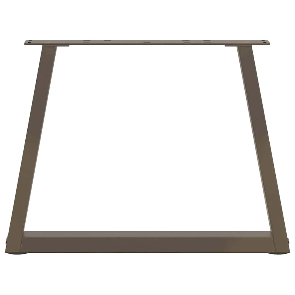 Set di 2 gambe per tavolino da caffè in acciaio verniciato a polvere 60 x 42-43,3 cm con piedini regolabili design elegante 02_0056850