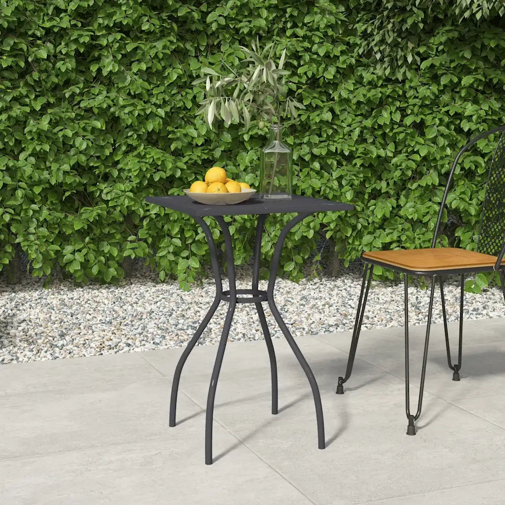 Tavolo da Giardino Antracite 50x50x72 cm Rete d'Acciaiocod mxl 126359