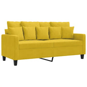 Divano | Divano da soggiorno | Sofa a 2 Posti giallo 140 cm in Velluto