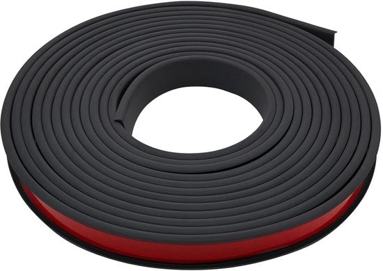 Protezione angolare a forma curva, 1 m x 12 mm, protezione angolare flessibile per la sicurezza dei bambini, protezione angolare autoadesiva per angoli di tavoli e mobili (nero)