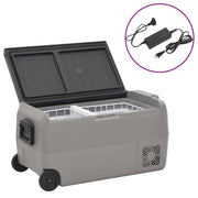 Borsa Frigo con Ruote e Adattatore Nera e Grigia 36 L PP e PEcod mxl 126555