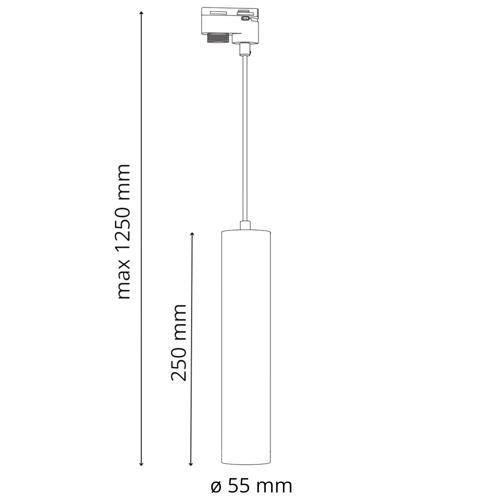 Kit binario Polux Maribel nero/oro 3xGU10 1m pendenti