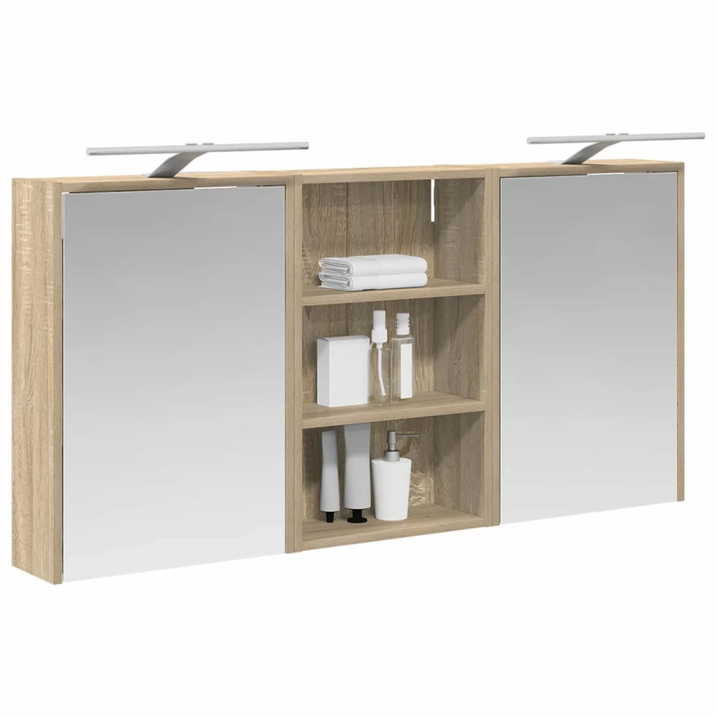 Set di Armadi da Bagno con lo scaffale 3 pcs 126 x 16 x 62.5 cm 3403834