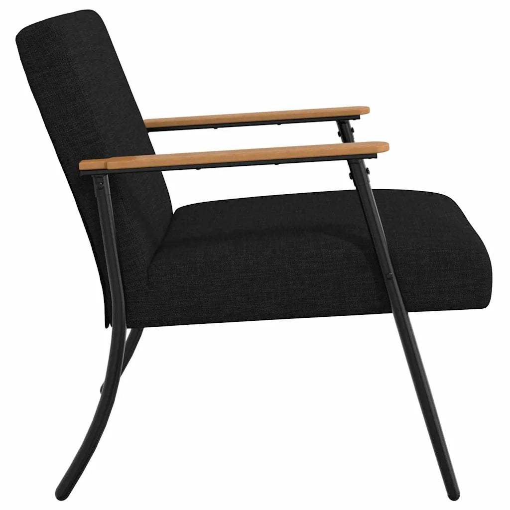 Divano Sedia-Poltrona-Poltroncina Nero Tessuto 551575