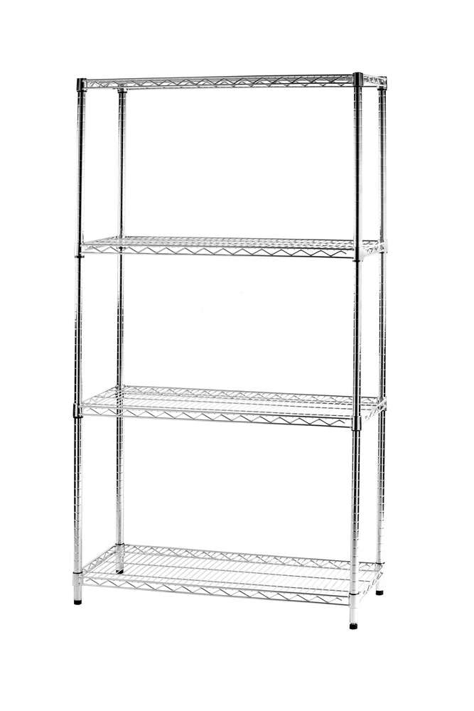 Archimede scaffale metallico scaffale 4 ripiani cm 36 x 91 x h. 168 cucina bagno garage cabina armadio
