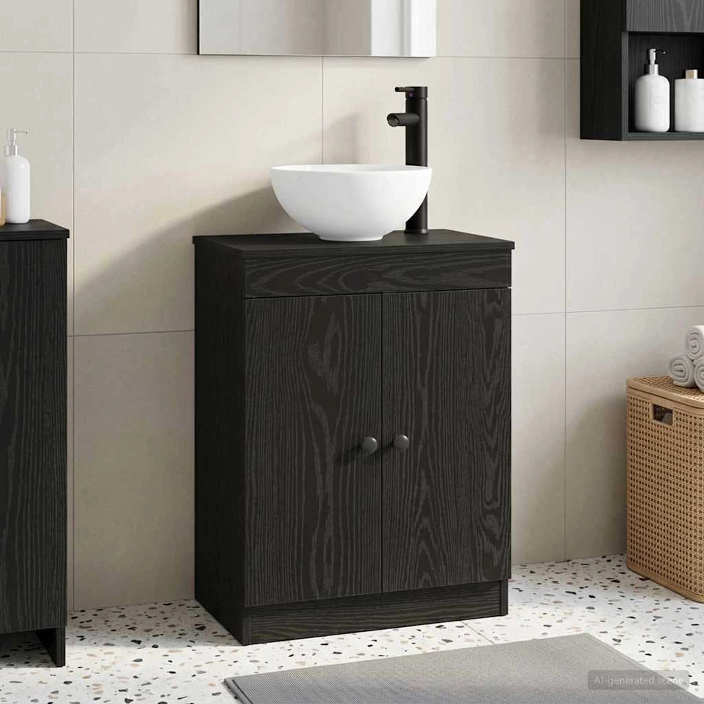 Mobile da bagno con lavabo Nero 54 x 35 x 83 cm 890115