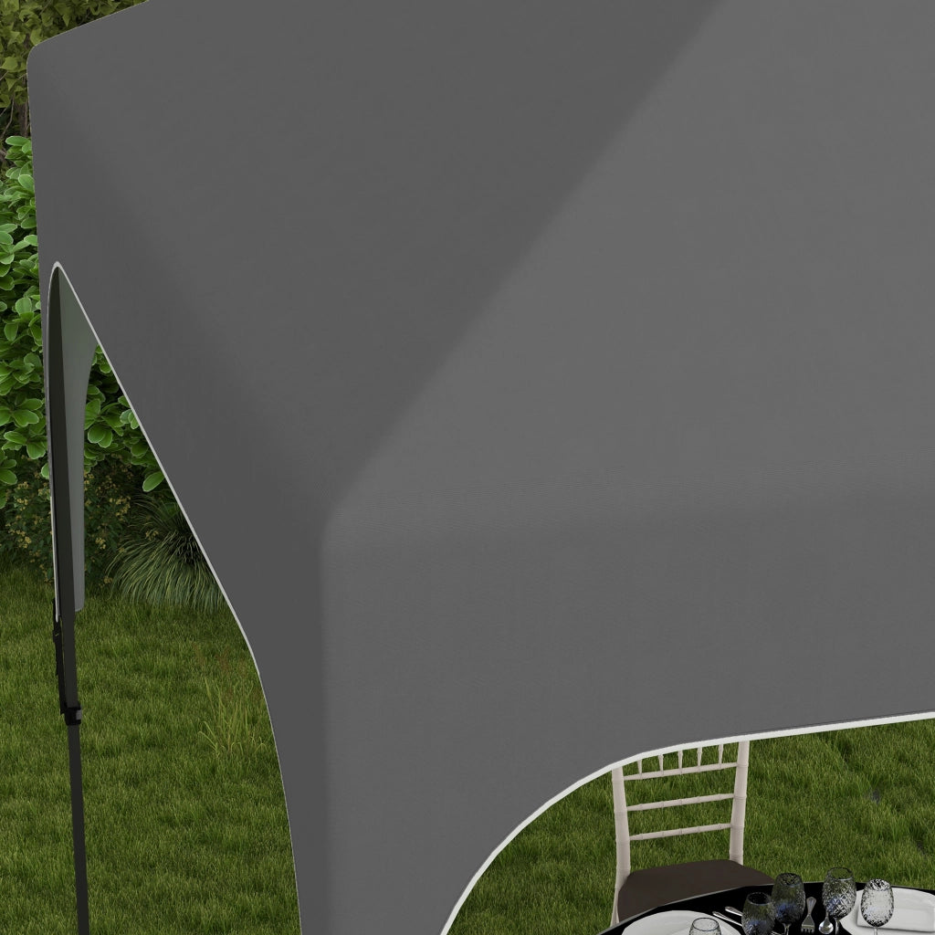 Gazebo da giardino pieghevole ¨C Zephmum ¨C Grigio 2.5x2.5m tessuto Oxford anti-UV