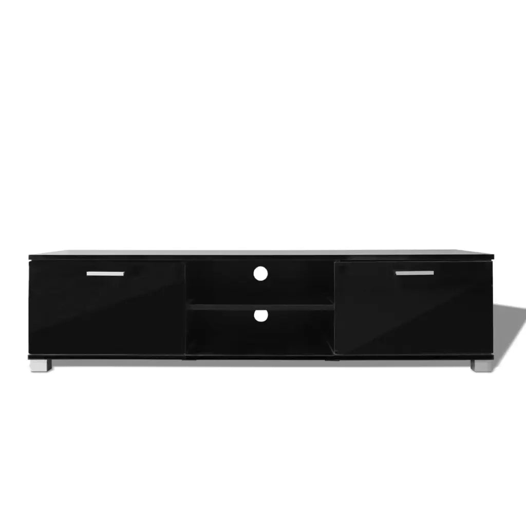 Mobile Porta TV-Credenza per TV Nero Lucido 140x40,5x35 cm