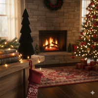 Albero legno e velluto nero cm Ø9xh25