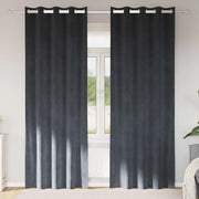 Tende oscuranti 2 pcs Grigio chiaro 140 x 225 cm Velluto 4107255