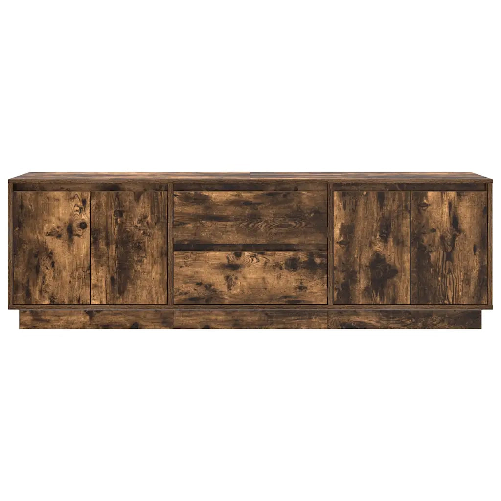 Mobile Porta TV con Luci LED Rovere Fumo 160,5x41x50 cm 3328430