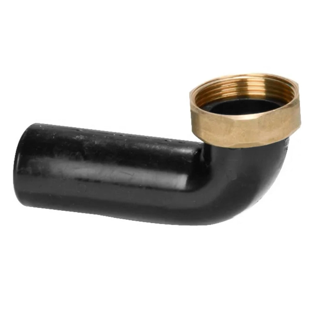 CODOLO CURVO IN PEHD CON DADO IN OTTONE 11/2ø40   Idroweb