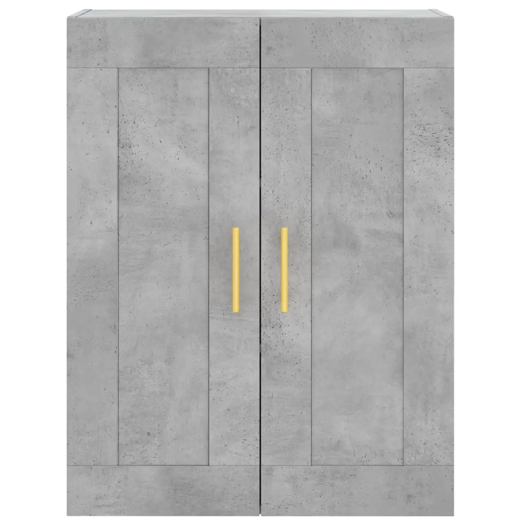 Credenza Grigio Cemento 69,5x34x180 cm in Legno Multistrato 3199741
