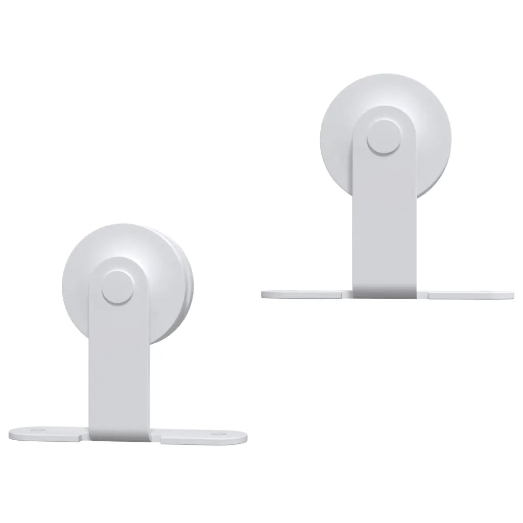 Kit Accessori per Porta Scorrevole 200 cm in Acciaio Bianco CFW7825871